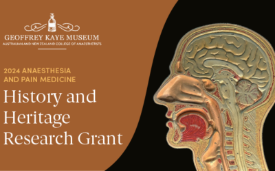 2024 Anaesthesia and Pain Medicine History and Heritage Research Grant – accepting applications!